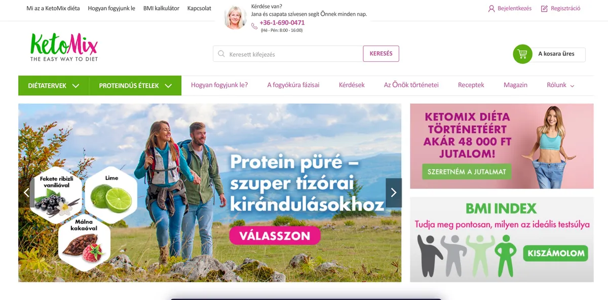 A KetoMix keto diéta logója és a 7 napos csomag bemutatása