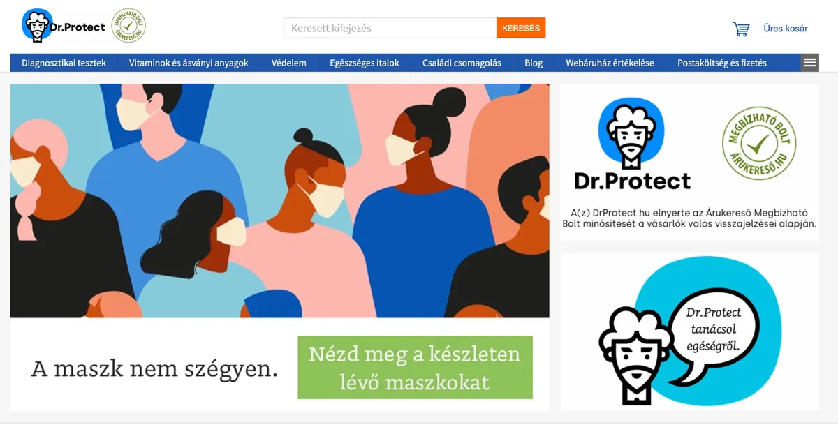 Dr. Protect CBD olaj termékek a teszthez kicsomagolva