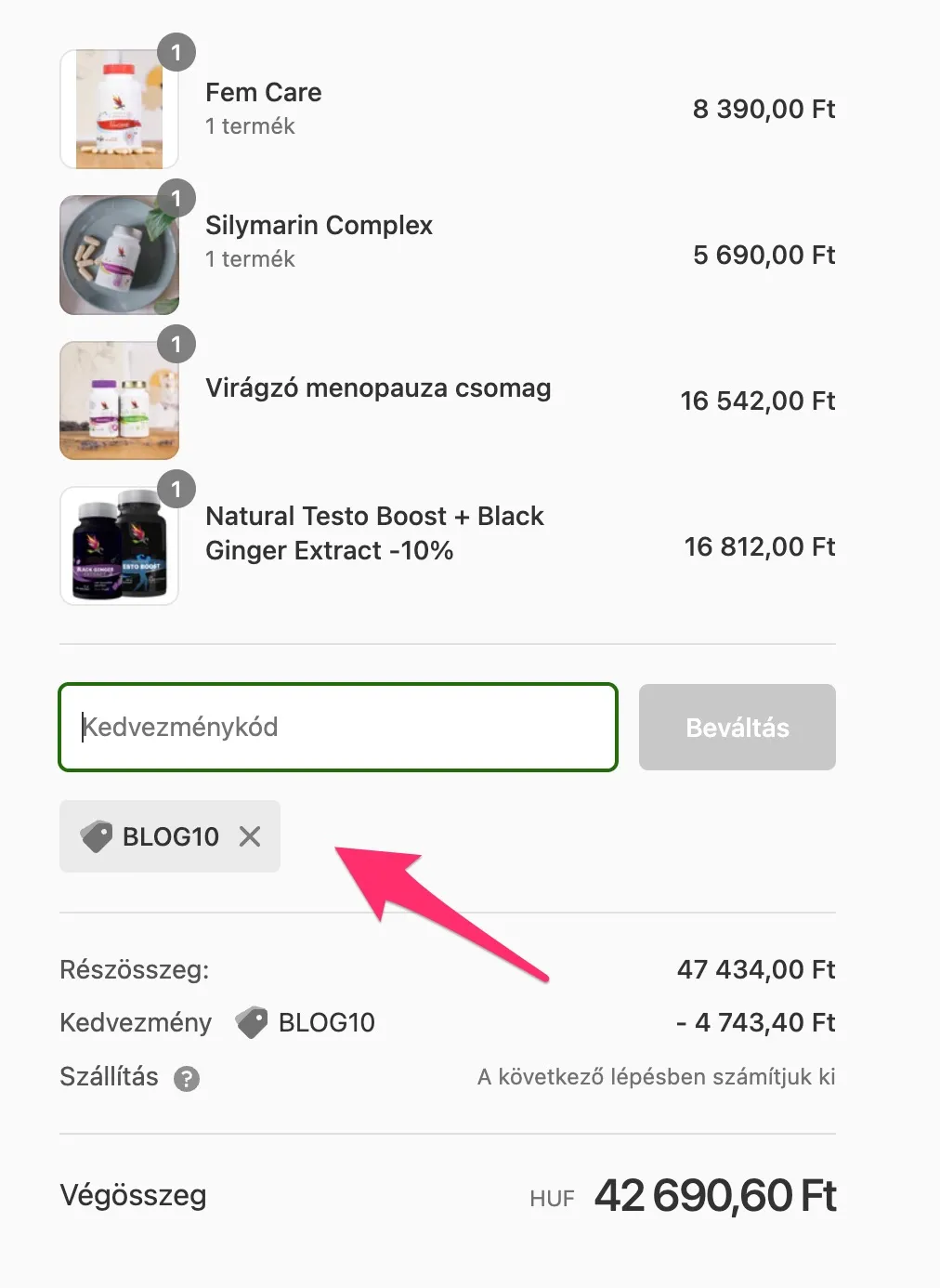 Carnium Botanicals BIO Maca, MenoWell és Fem Care termékek egymás mellett