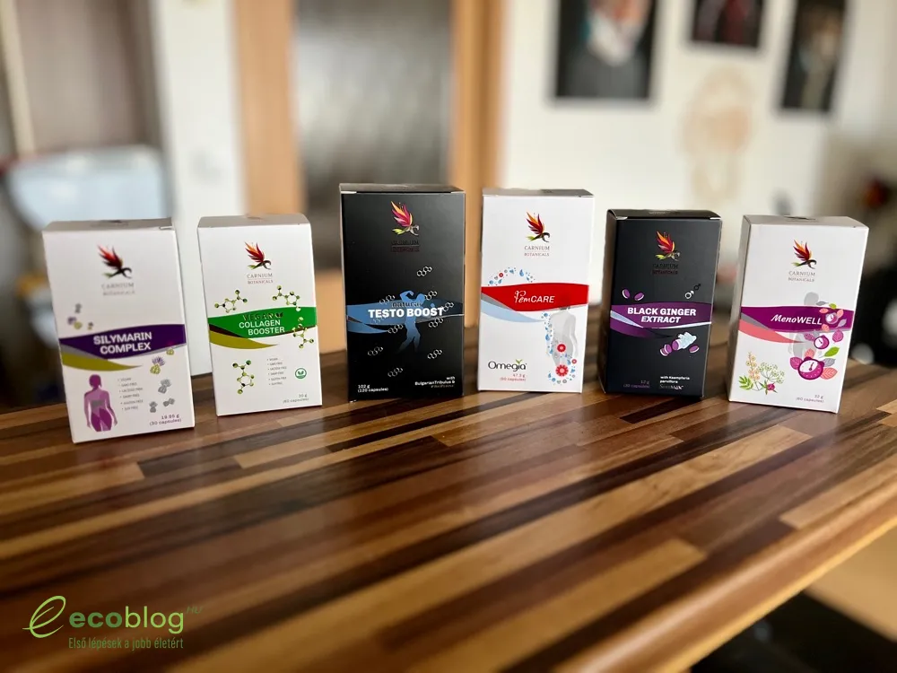 Carnium Botanicals BIO Maca kapszula részlet a csomagolással