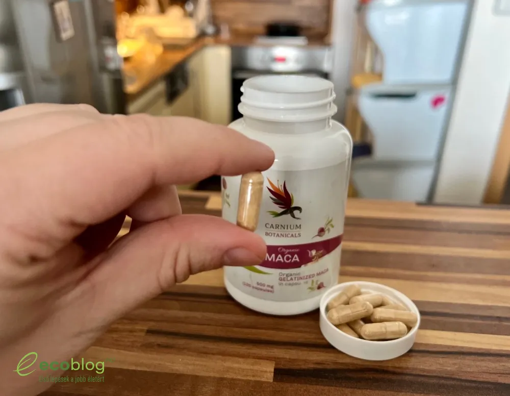 BIO Maca kapszula a mindennapi rutin részeként
