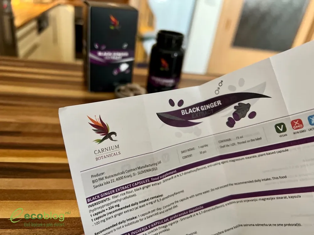 Black Ginger Extract a napi rutin részeként