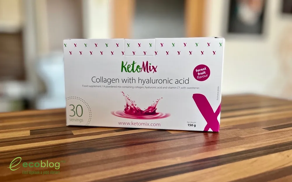 KetoMix kollagén italba keverve elkészítve