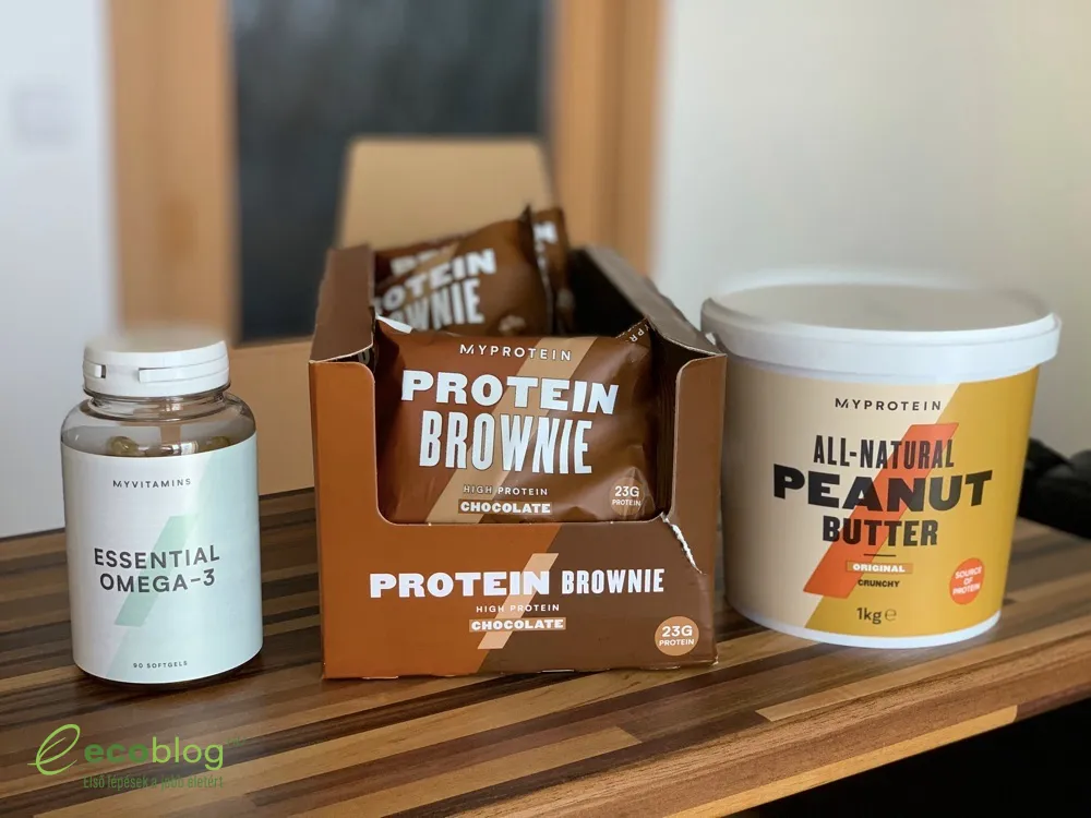Myprotein protein brownie az útra becsomagolva
