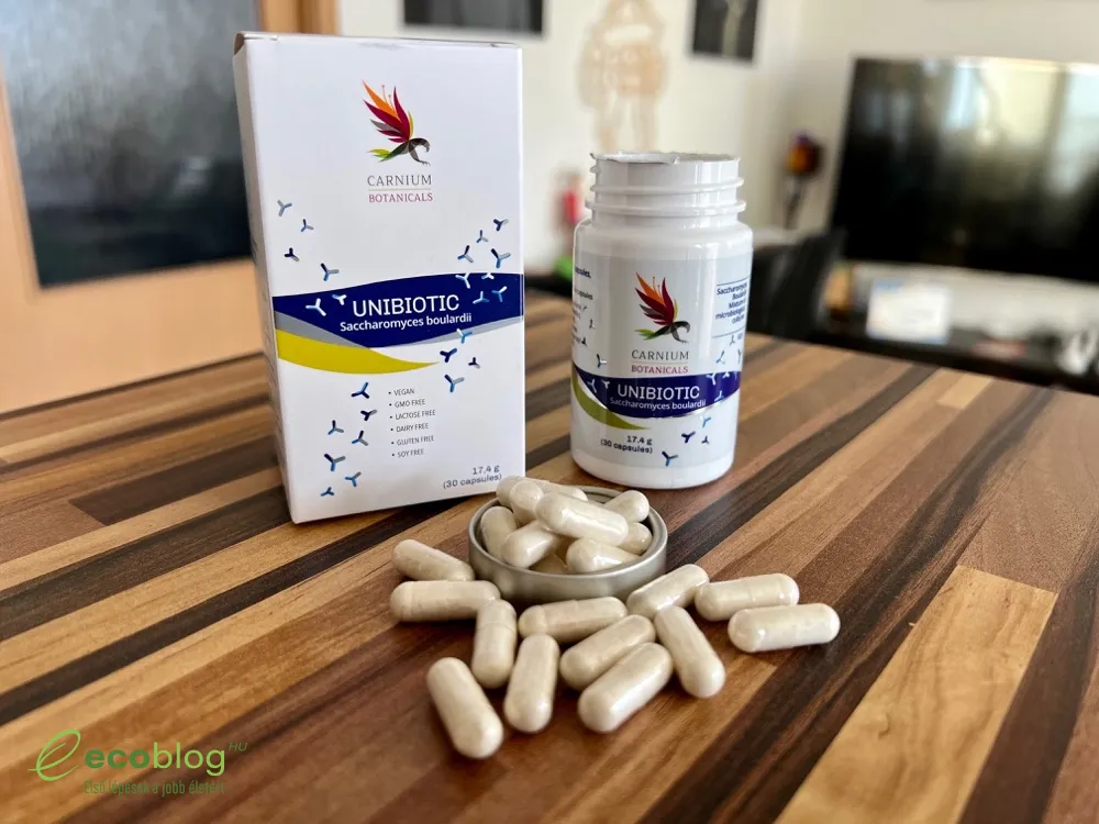 Az Unibiotic lehetséges hatásait bemutató termékfotó